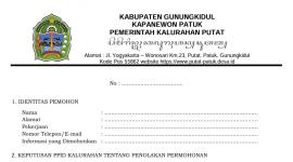 Formulir Putusan PPID Penolakan Permohonan